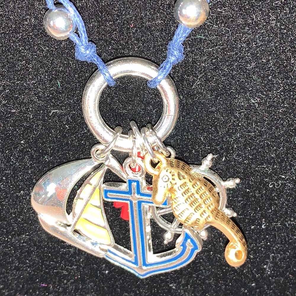 Nautical necklace and earring set